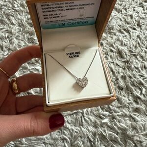 Elegant Sterling Silver Heart Necklace